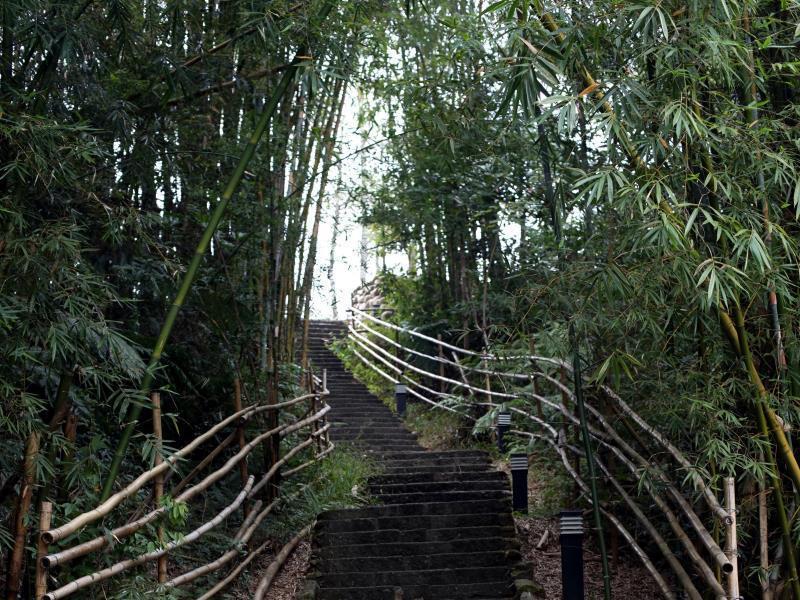 Sun Moon Lake Bamboo Rock Garden Jücsi Kültér fotó